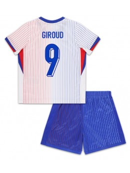 Detské Futbalové oblečenie Francúzsko Olivier Giroud #9 ME 2024 Krátky Rukáv - Preč (+ trenírky)